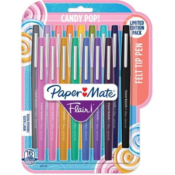 Paper Mate 0.7 mm Flair Candy Pop Pack Felt Tip Pens; Assorted Color PAP2027189